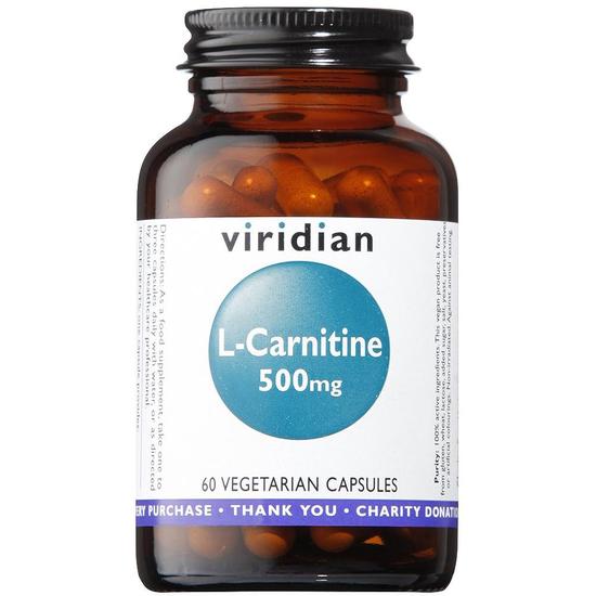 Viridian L-Carnitine 500mg Veg Capsules 60 Capsules