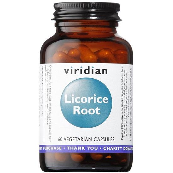 Viridian Licorice Root Extract Veg Capsules 60 Capsules