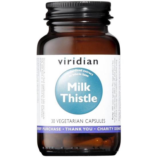 Viridian Milk Thistle Herb/Seed Extract Veg Capsules 30 Capsules