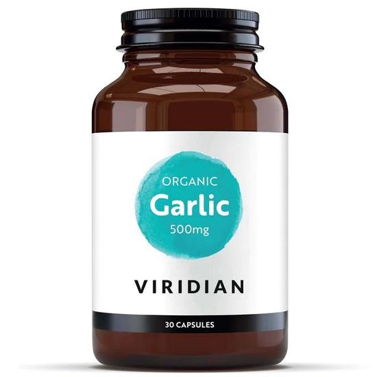 Viridian Organic Garlic 500mg Capsules 30 Capsules