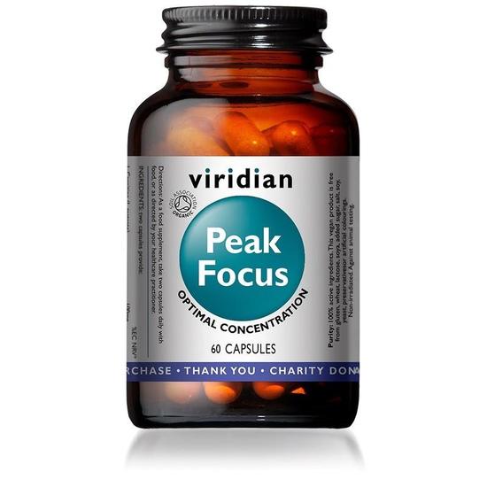 Viridian Peak Focus Vegetable Capsules 60 Capsules