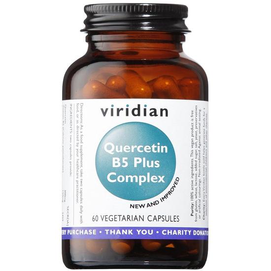 Viridian Quercetin B5 Plus Complex Veg Capsules 60 Capsules