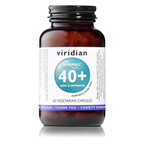 Viridian Synerbio 40+ Veg Capsules 60 Capsules