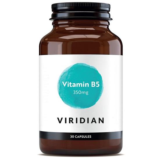 Viridian Vitamin B5 Pantothenic Acid 350mg Veg Capsules 30 Capsules