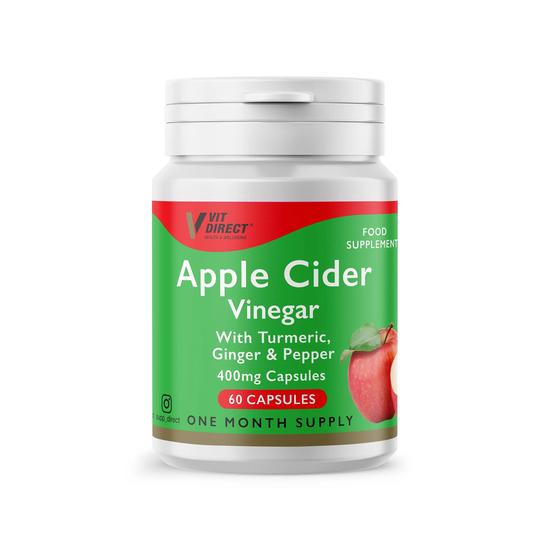 Vit Direct Apple Cider Vinegar 120 Capsules Month Supply 1 Capsules