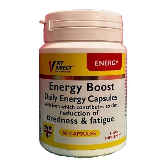 Vit Direct Daily Energy Boost With Iron Capsules 60 Capsules