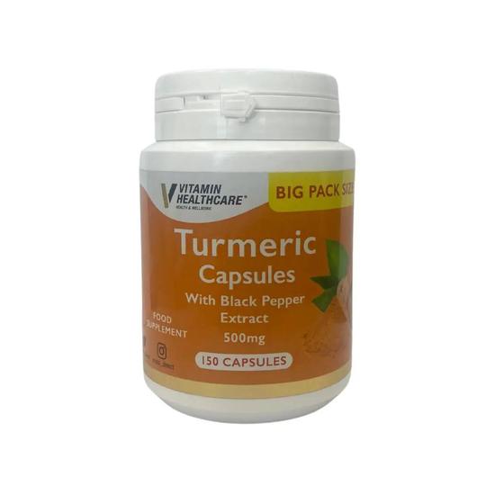 Vit Direct Turmeric With Black Pepper Extract Capsules Big Pack 150 Capsules