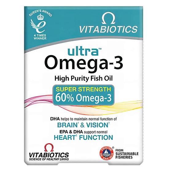 Vitabiotics Ultra Omega 3 High Purity Fish Oil Capsules 60 Capsules