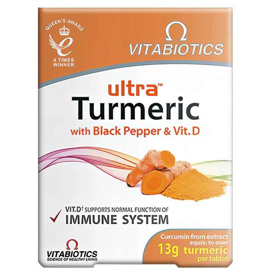Vitabiotics Ultra Turmeric With Black Pepper & Vitamin D Tablets 60 Tablets