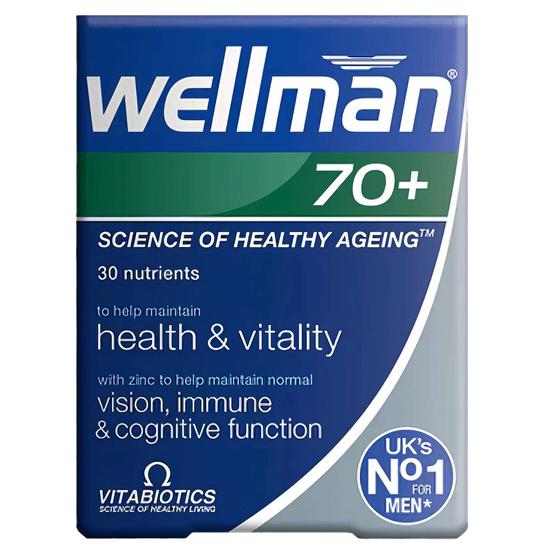 Vitabiotics Wellman 70+ Tablets x 30