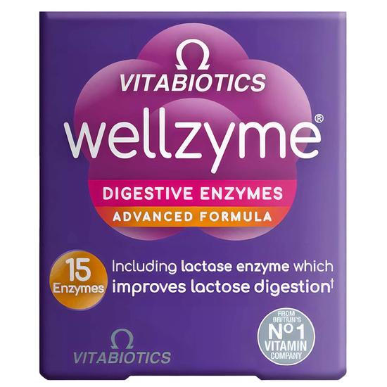Vitabiotics Wellzyme Digestive Enzymes Advanced Formula Capsules 60 Capsules