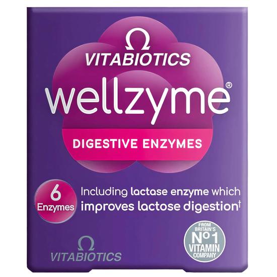 Vitabiotics Wellzyme Digestive Enzymes Capsules 60 Capsules
