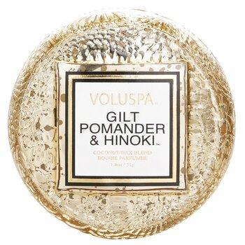 VOLUSPA Macaron Candle Gilt Pomander & Hinoki 51g