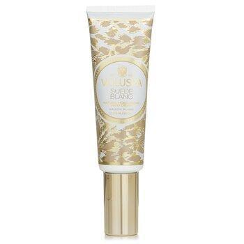 VOLUSPA Suede Blanc Hand Cream Buttery Sueded Leather, Amber & Cedar 50ml
