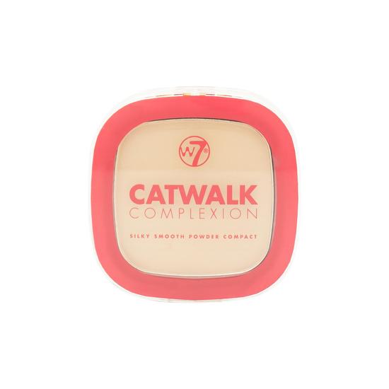 W7 Catwalk Complexion Silky Smooth Powder Compact Medium Beige