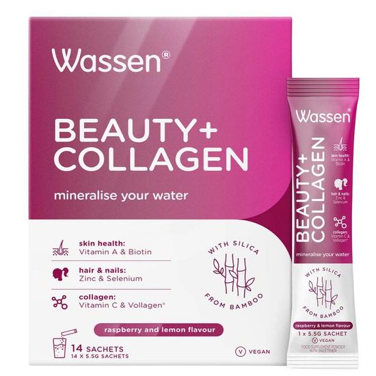 Wassen Beauty + Collagen Powder Sachets 14 Sachets