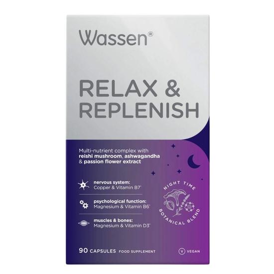 Wassen Relax & Replenish Capsules 90 Capsules