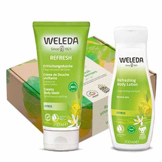 Weleda Refresh Your Senses Gift Set Citrus Refreshing Body Lotion + Citrus Refresh Creamy Body Wash