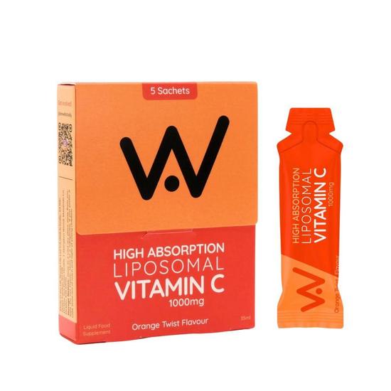 Well Actually Vitamin C 1000mg Liposomal Orange Twist Sachets 5 Sachets