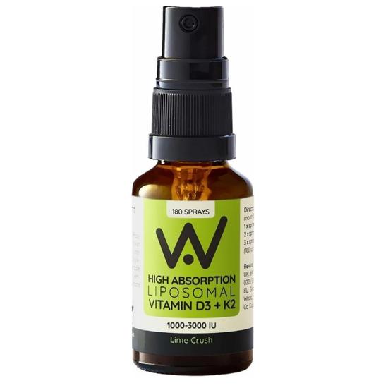 Well Actually Vitamin D3 2000iu + K2 100mcg Lime Spray 25ml