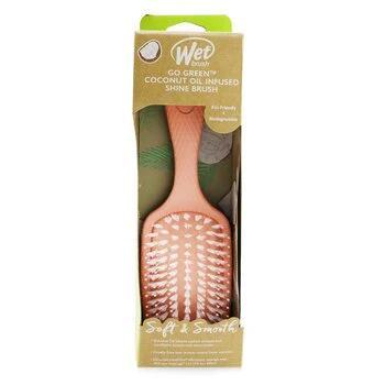 Wet Brush Go Green Coconut Oil Infused Detangling Hair Brush Green