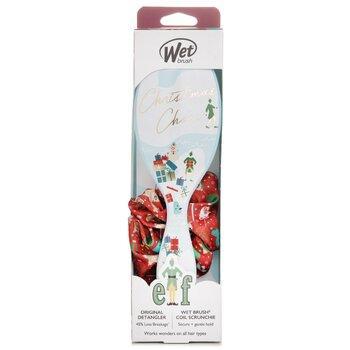 Wet Brush Original Detangler Elf + Scrunchie Hair Brush
