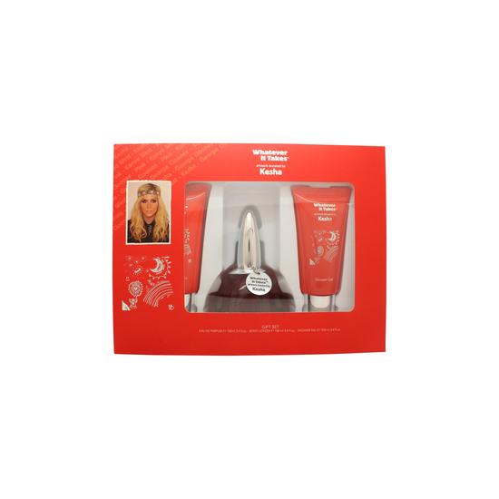 Whatever It Takes Kesha Gift Set 100ml Eau De Parfum + 100ml Body Lotion + 100ml Shower Gel