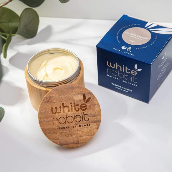 White Rabbit Skin Care Coconut & Rosehip Calming Cream 100ml / Boxed