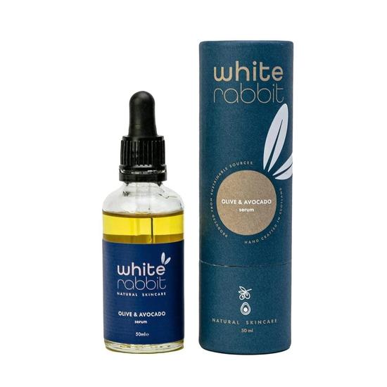 White Rabbit Skin Care Olive & Avocado Illuminating Skin Care Serum 50ml / Aluminium screw cap / boxed