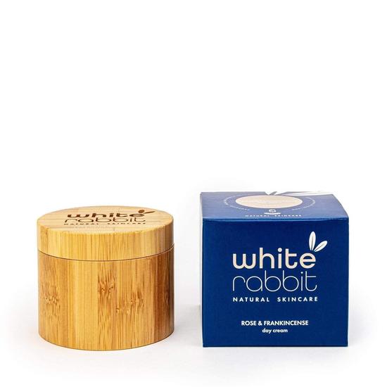 White Rabbit Skin Care Rose & Frankincense Revitalising Day Cream Moisturiser 100ml / Boxed