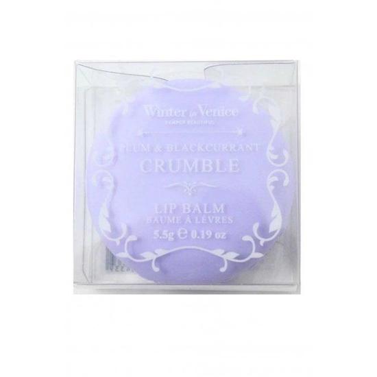 Winter in Venice Lip Balm In Macaroon Case Plum & Blackrurrant Crumble 5.5g