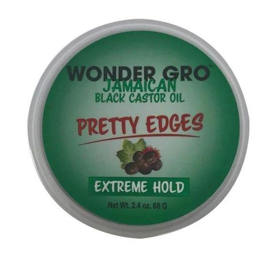 Wonder Gro Jamaican Black Castor Oil Pretty Edges Extreme Hold 68 g