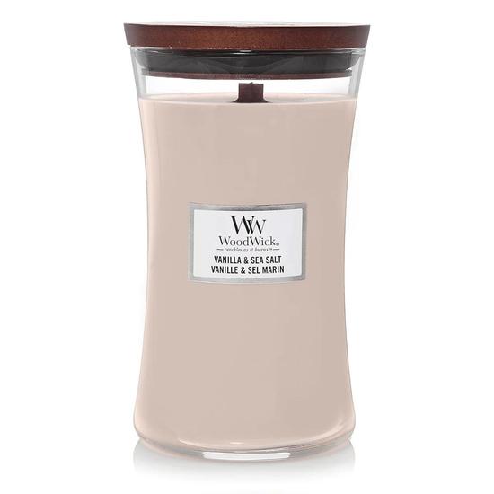 WoodWick Vanilla & Sea Salt Large Hourglass Candle