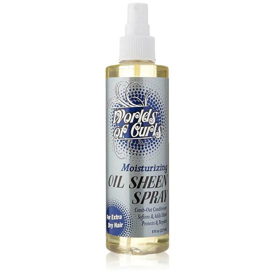 Worlds Of Curls Oil Sheen Spray Extra Dry Hair 8oz