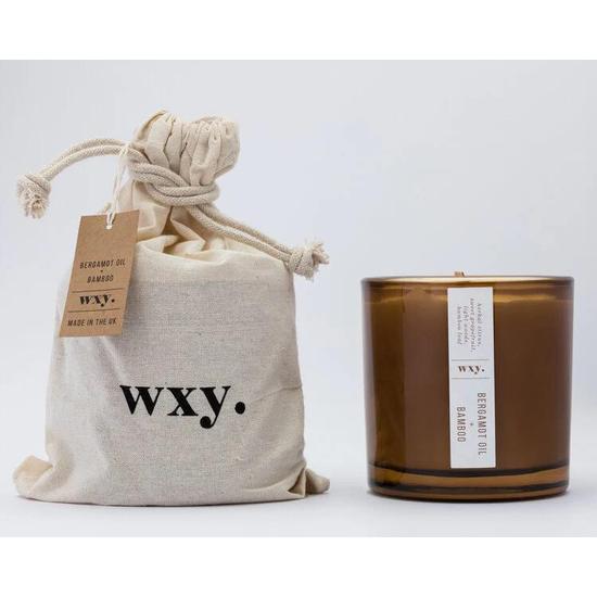 wxy. Big Amber Bamboo + Bergamot Oil Candle 12.5oz