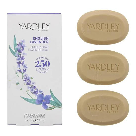 Yardley English Lavender Bodycare Set Luxury Soap Trio