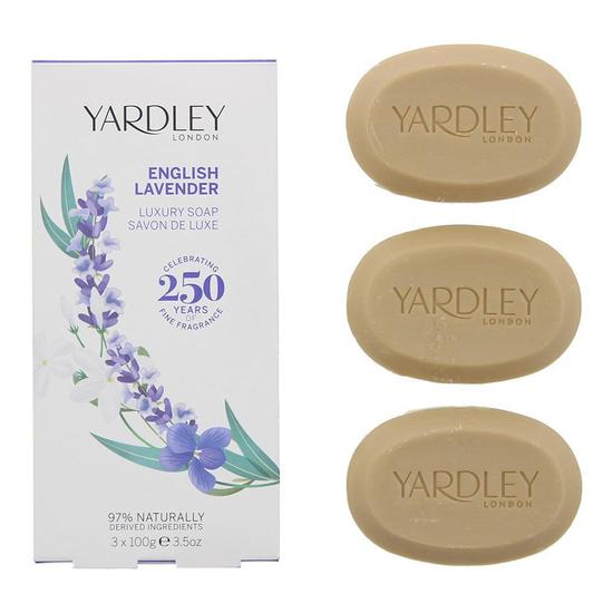 Yardley English Lavender Luxury Soap For Her Body Care Women 100g x 3