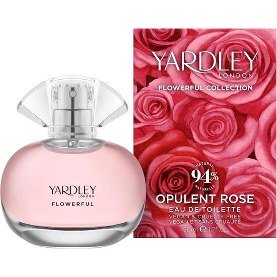 Yardley Flowerful Collection Opulent Rose Eau De Toilette 50ml