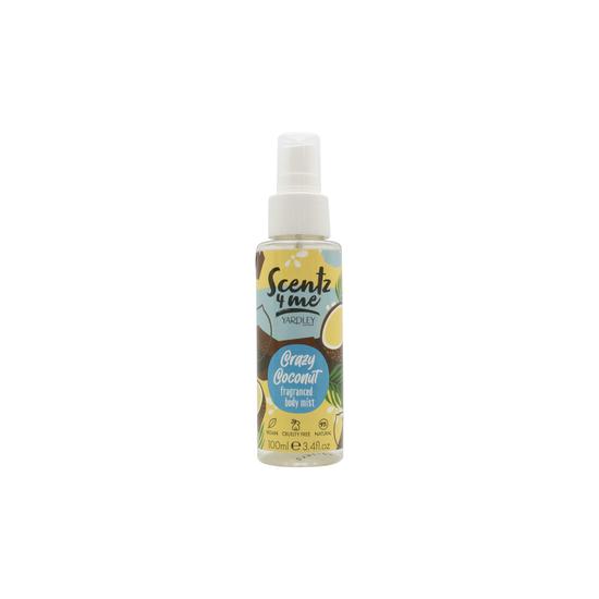 Yardley Scentz 4 Me Fragranced Body Mist Spray Crazy Coconut