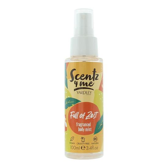 Yardley Scentz 4 Me Full Of Zest Fragranced Body Mist 100ml