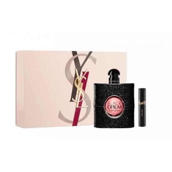 Yves Saint Laurent Black Opium 50ml Eau De Parfum + 2ml Mascara With Pouch Gift Set 2025