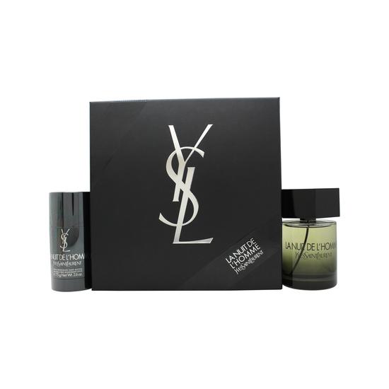 Yves Saint Laurent La Nuit De L'Homme Gift Set 100ml Eau De Toilette + 75g Deodorant Stick