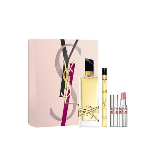 Yves Saint Laurent Libre 90ml Eau De Parfum + 10ml Eau De Parfum + 3.2g Lipstick Gift Set 2025