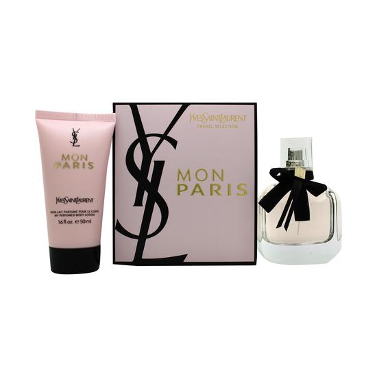 Yves Saint Laurent Mon Paris Gift Set 50ml Eau De Parfum + 50ml Body Lotion