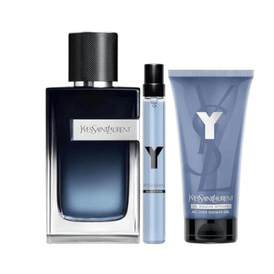 Yves Saint Laurent Y Pour Homme 100ml Eau De Parfum + 10ml Eau De Parfum + 50ml Shower Gel Set