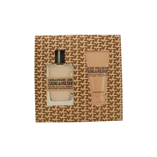 Zadig & Voltaire This Is Her! Vibes Of Freedom Gift Set 100ml Eau De Parfum + 10ml Eau De Parfum