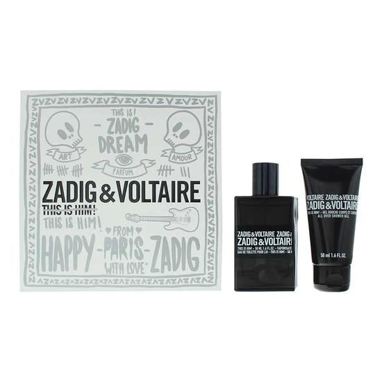 Zadig & Voltaire This Is Him! Gift Set: Eau De Toilette 50ml Shower Gel 50ml 2 Piece