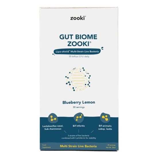 Zooki Gut Microbiome Blueberry Lemon x30