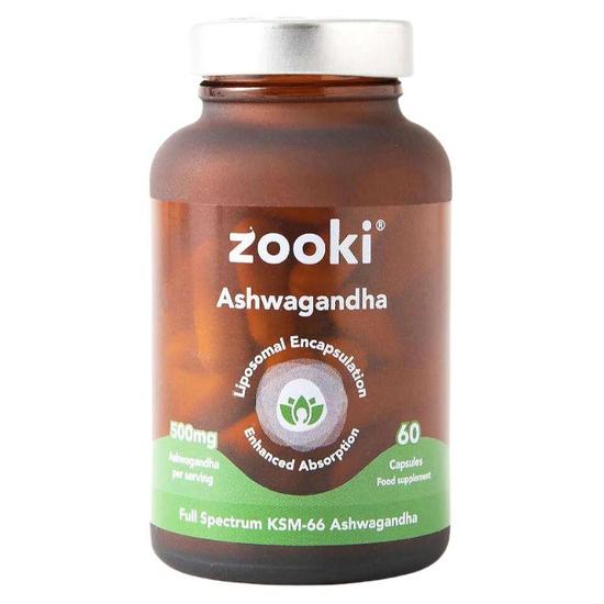 Zooki Liposomal Ashwagandha KSM-66 Capsules 60 Capsules