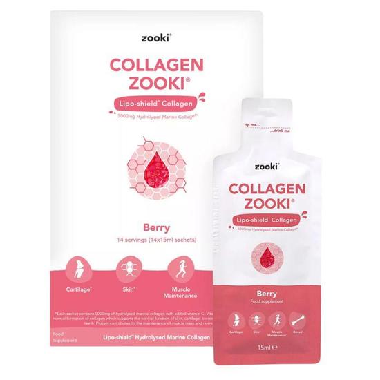 Zooki Liposomal Collagen Berry Sachets 14 Sachets